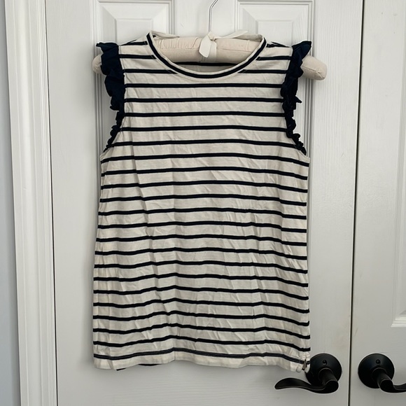 j.crew sleeveless tank with ruffle - Picture 1 of 3